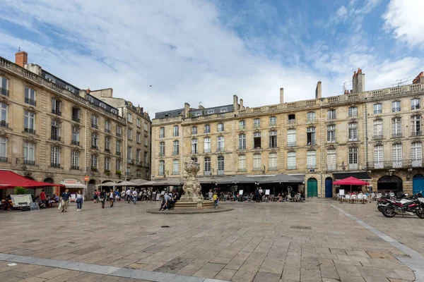 Bordeaux Frankrijk September 2018 Parlementsplein Parlementsplein Historisch Plein Met Een — Stockfoto