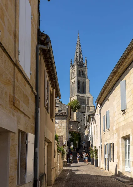 Saint Emilion Fransa Eylül 2018 Rue Cadene Cadene Caddesi Cadene — Stok fotoğraf