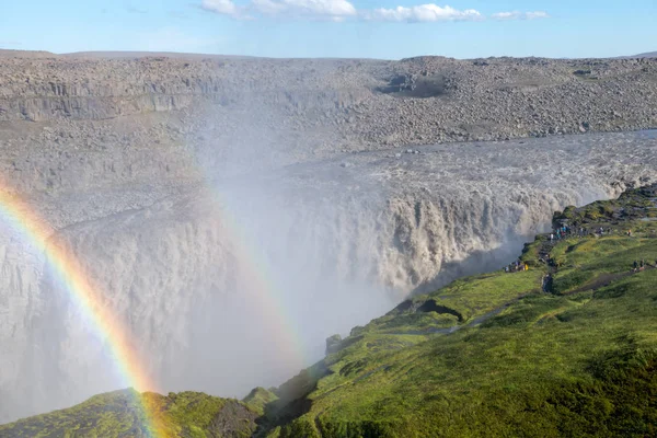 Dettifoss Islands Mäktigaste Vattenfall Det Ligger Jokulsargljufur Nationalpark Den Nordöstra — Stockfoto