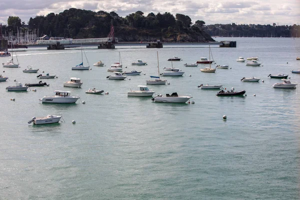 Malo Francia Settembre 2018 Barche Yacht Ormeggiati Nel Porto Saint — Foto Stock