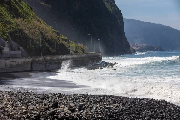 Uitzicht Noordelijke Kustlijn Van Madeira Portugal Het Sao Vicente Gebied — Stockfoto