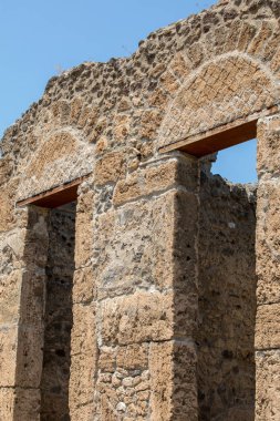   Pompeii UNESCO mirasının ünlü arkeolojik sitesi. İtalya