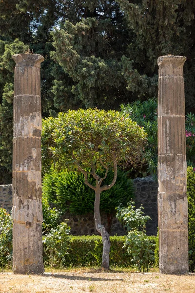 Die Berühmte Archäologische Stätte Von Pompeji Unesco Weltkulturerbe — Stockfoto