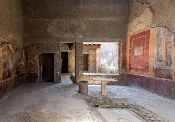 Pompeii Italy June 2017 Interior Buildings Pompeii Destroyed Volcano Vesuvius — Stock Photo, Image