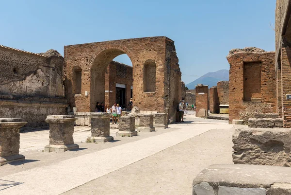 Pompeia Itália Junho 2017 Antiga Cidade Pompeia Itália Cidade Romana — Fotografia de Stock