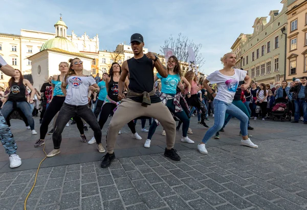 Cracovia Polonia Marzo 2019 Giornata Internazionale Del Flash Mob Rueda — Foto Stock