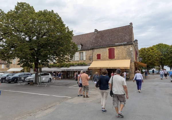 Domme Fransa Eylül 2018 Dordogne Fransa Nın Ortaçağ Şehri Domme — Stok fotoğraf