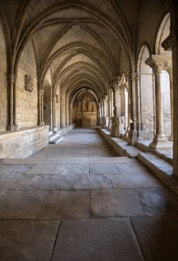 Arles, Fransa - 27 Haziran 2017: Romanesk kilise, Saint Trophime Katedrali Arles Cloisters. Provence, Fransa