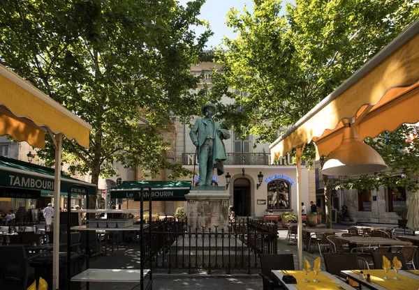Arles France Juin 2017 Statue Frédéric Mistral Sur Place Forum — Photo