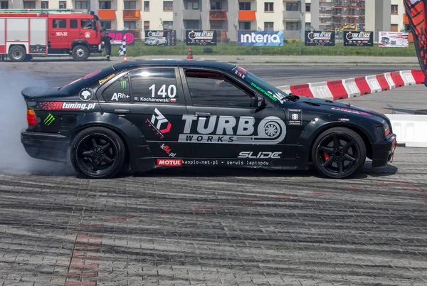 Cracovia Polonia Mayo 2019 Coche Deriva Acción Edición Moto Show — Foto de Stock