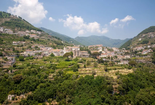 Uitzicht Vanaf Ravello Het Dorp Van Scala Amalfi Kust Italië — Stockfoto