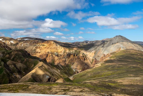 Montagnes Volcaniques Landmannalaugar Dans Réserve Naturelle Fjallabak Islande — Photo