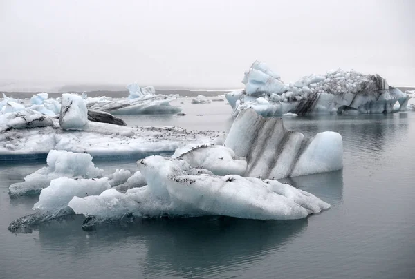 Icebergs Jokulsarlon Belle Lagune Glaciaire Islande Jokulsarlon Est Une Destination — Photo