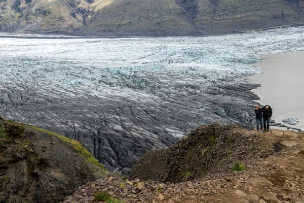 Svinafellsjokull Islanda Luglio 2017 Ghiacciaio Svinafellsjokull Parte Del Ghiacciaio Vatnajokull — Foto Stock