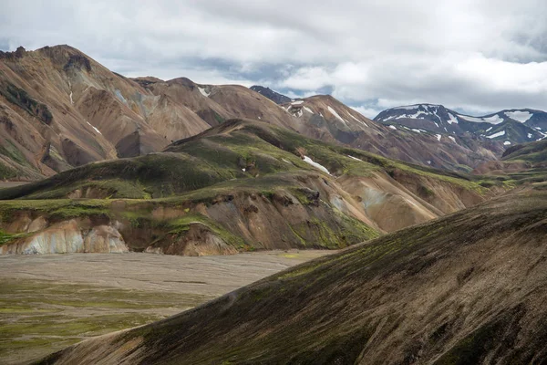 Montanhas Vulcânicas Landmannalaugar Reserva Natural Fjallabak Islândia — Fotografia de Stock