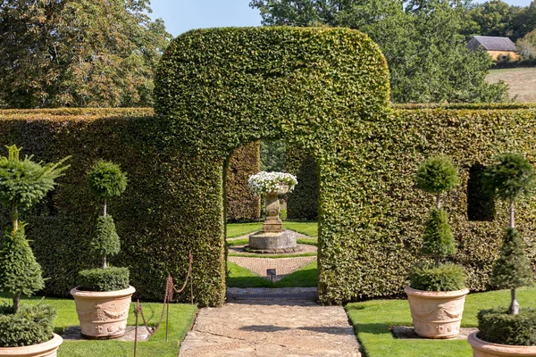 Los Pintorescos Jardins Manoir Eyrignac Dordoña Francia —  Fotos de Stock