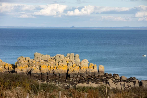 Pointe Grouin Cancale Emerald Coast Brittany France — стокове фото