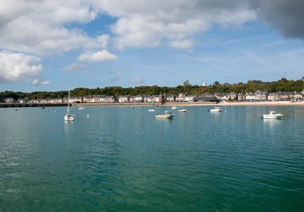 Cancale França Setembro 2018 Cancale Porto Pesca Famosa Cidade Produtora — Fotografia de Stock