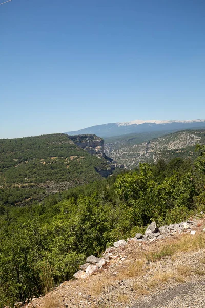 Paisaje Departamento Vaucluse Provenza Mont Ventoux Fondo Francia —  Fotos de Stock