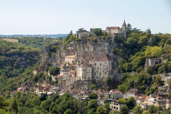 Pèlerinage Rocamadour Ville Épiscopale Sanctuaire Bienheureuse Vierge Marie Lot Midi — Photo