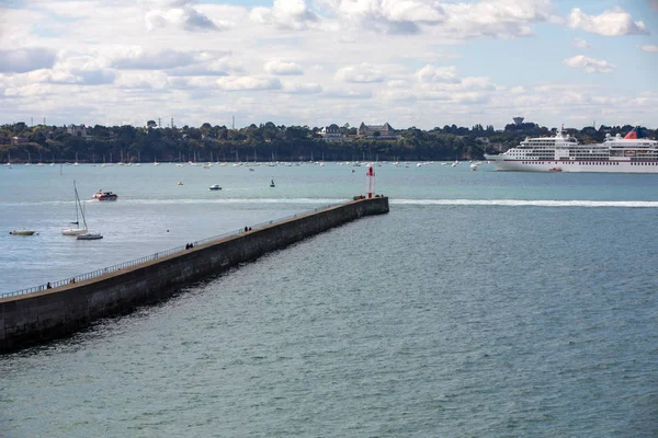 Malo France September 2018 View Ramparts Pier Mole Des Noire — Stock Photo, Image