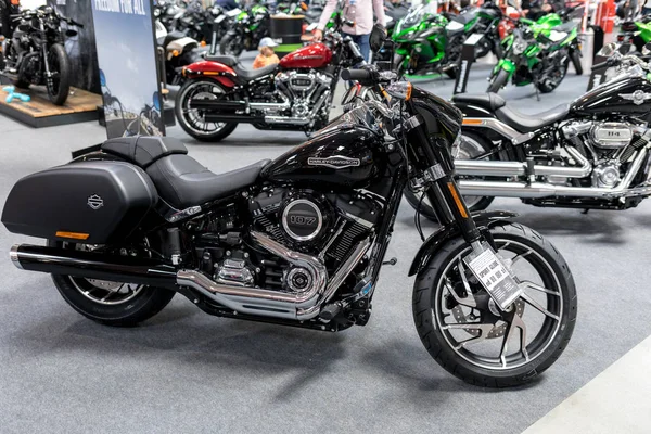 Cracovia Polonia Mayo 2019 Motocicleta Harley Davidson Exhibe Moto Show — Foto de Stock