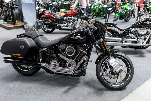 Cracóvia Polônia Maio 2019 Motocicleta Harley Davidson Exibida Moto Show — Fotografia de Stock