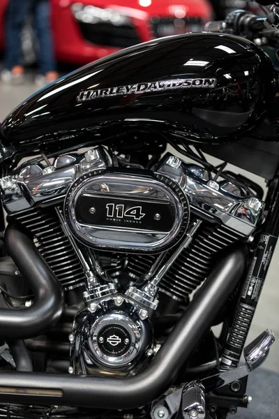 Krakau Polen Mei 2019 Harley Davidson Motorfiets Weergegeven Moto Show — Stockfoto
