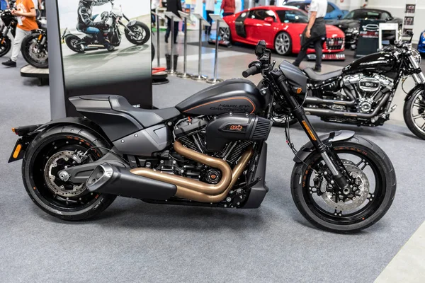 Cracóvia Polônia Maio 2019 Motocicleta Harley Davidson Exibida Moto Show — Fotografia de Stock