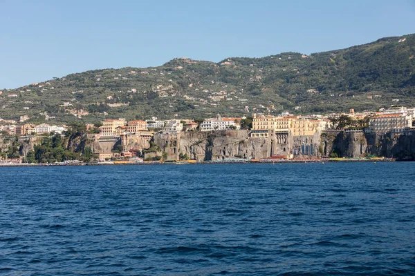 Ciudad Sorrento Vista Desde Agua Campania Italia — Foto de Stock