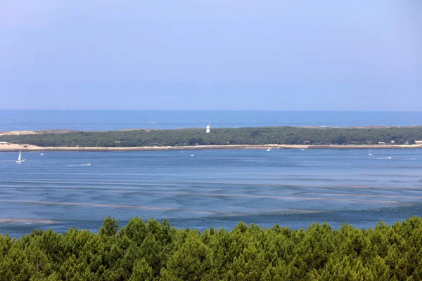 View Dune Pilat Tallest Sand Dune Europe Teste Buch Arcachon — Stock Photo, Image