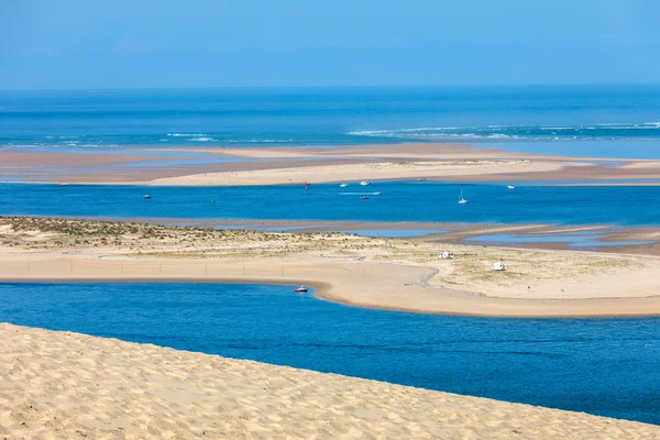 Vista Duna Pilat Mais Alta Duna Areia Europa Teste Buch — Fotografia de Stock