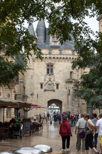 Bordeaux France September 2018 City Gate Cailhau Medieval Gate Bordeaux — Stock Photo, Image
