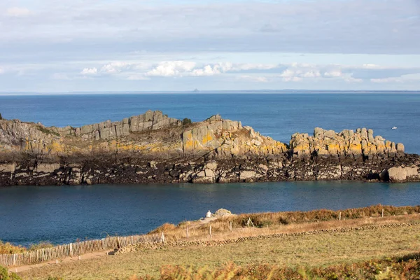 Пуэнт Груэн Канкале Emerald Coast Brittany France — стоковое фото