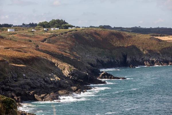 Пуэнт Груэн Канкале Emerald Coast Brittany France — стоковое фото