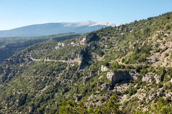 Landskap Departementet Vaucluse Provence Och Mont Ventoux Bakgrunden Frankrike — Stockfoto