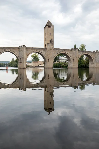 Pont Valentre Medieval Sobre Río Lot Cahors Lot Francia —  Fotos de Stock