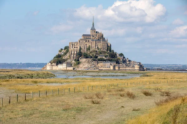 Mont Saint Michel Island Famous Abbey Normandy France — Stock Photo, Image