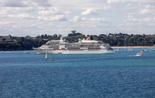 Malo France September 2018 View Ramparts Ferry Town Dinard Saint — Stock Photo, Image