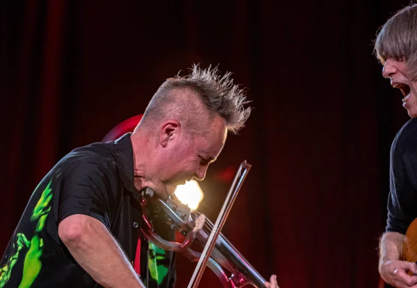 Cracow Polonya Juni 2019 Nigel Kennedy Mike Stern Jimi Hendrix — Stok fotoğraf