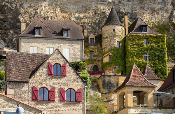 Roque Gageac Dordoña Francia Septiembre 2018 Roque Gageac Pueblo Pintoresco — Foto de Stock