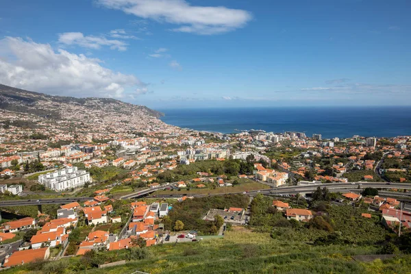 Panoramik Funchal Madeira Adası Üzerinde Portekiz — Stok fotoğraf