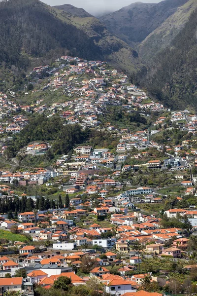 Typische Terrasarchitectuur Steile Hellingen Van Funchal Madeira Griekenland — Stockfoto