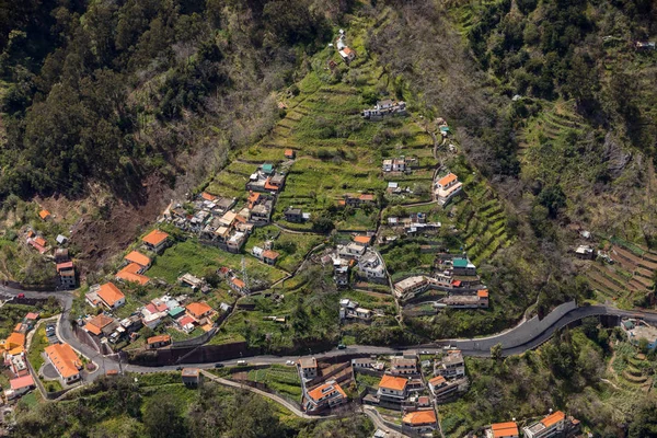 Dolina Zakonnic Curral Das Freiras Maderze Portugalia — Zdjęcie stockowe