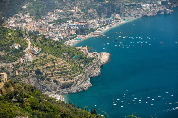 Vista Sobre Golfo Salerno Desde Ravello Campania Italia —  Fotos de Stock