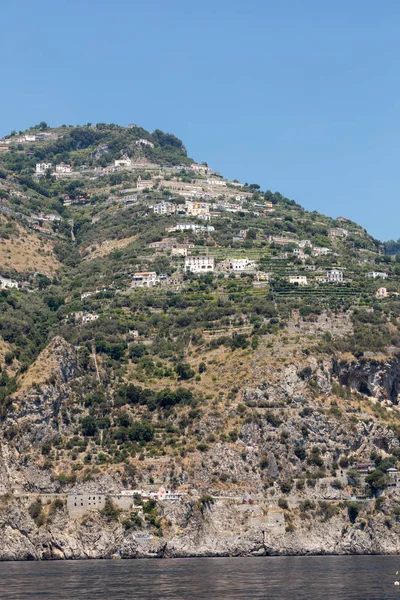 Villas Appartements Exclusifs Sur Côte Rocheuse Amalfi Campanie Italie — Photo