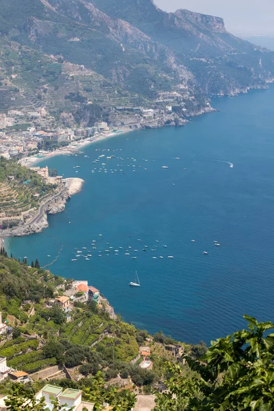 Vista Sobre Golfo Salerno Desde Ravello Campania Italia —  Fotos de Stock