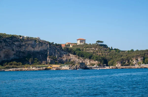 Vue Sur Côte Amalfitaine Entre Sorrente Amalfi Campanie Italie — Photo