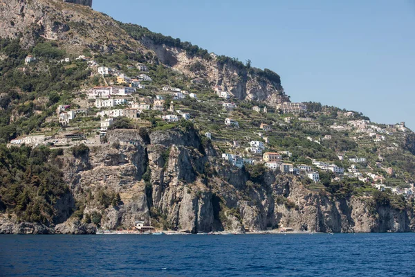 Exclusieve Villa Appartementen Aan Rotskust Van Amalfi Campanië Italië — Stockfoto