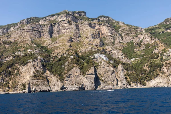 Una Vista Costa Amalfi Entre Amalfi Positano Campania Italia —  Fotos de Stock
